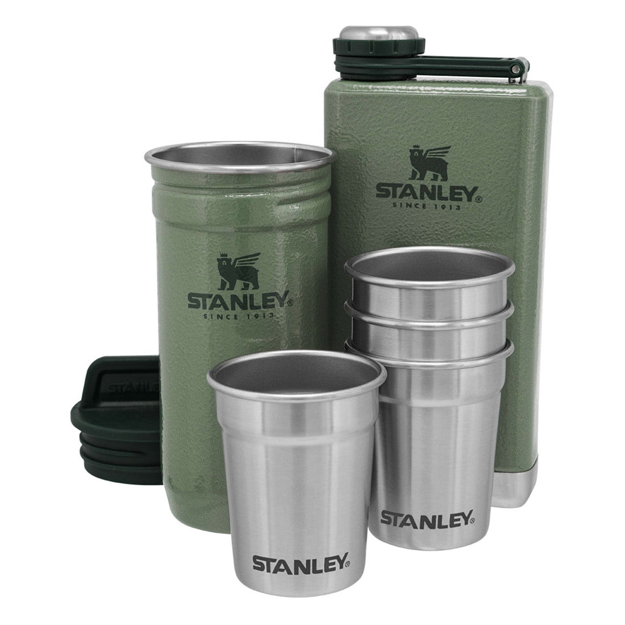 Stanley Stainless Steel Shot Glass Set and Flask