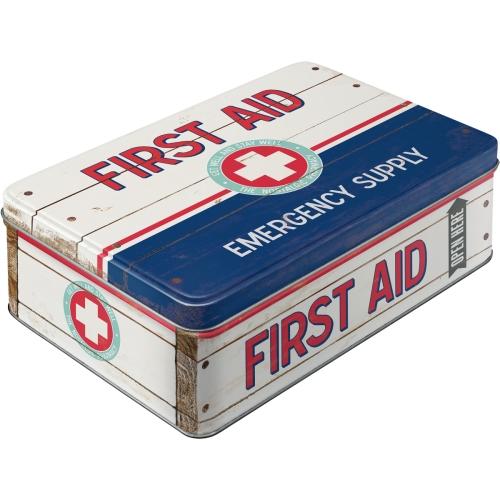 Nostalgic Art Flat Tin - First Aid Emergency Supply