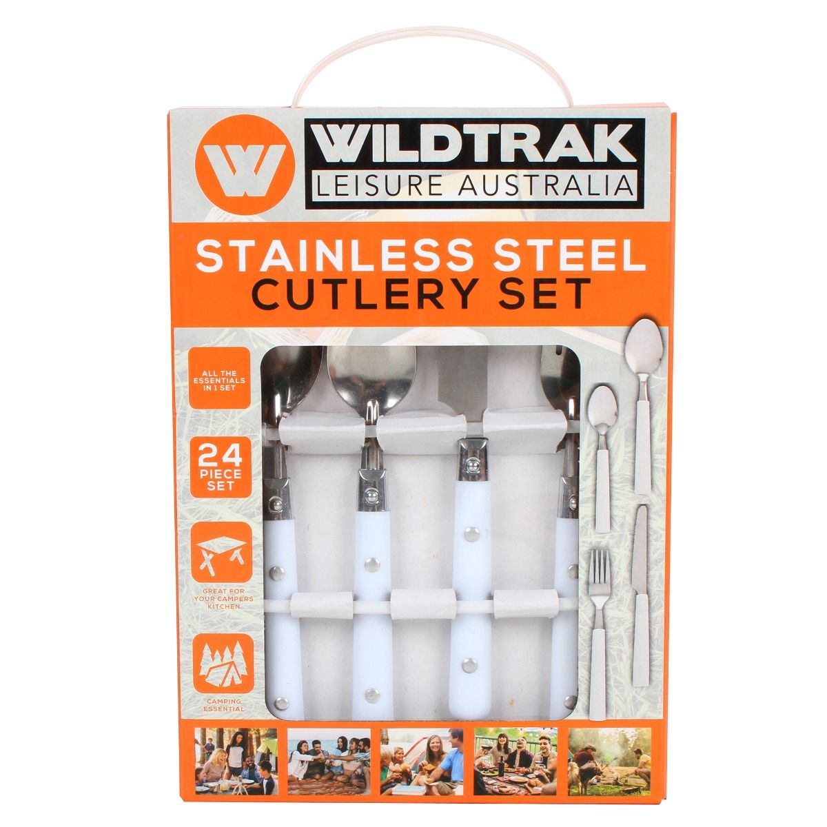 Wildtrak Stainless Steel Cutlery Set - 24 Piece