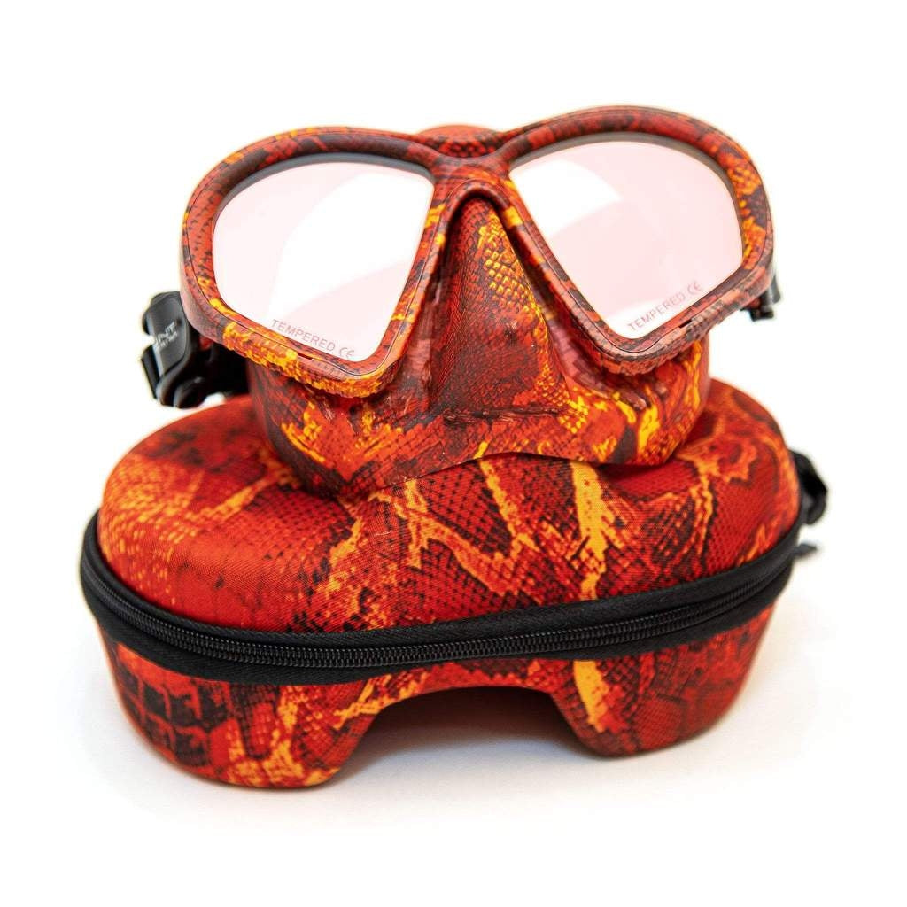 Huntmaster Harbinger Diving Mask - Red Camo