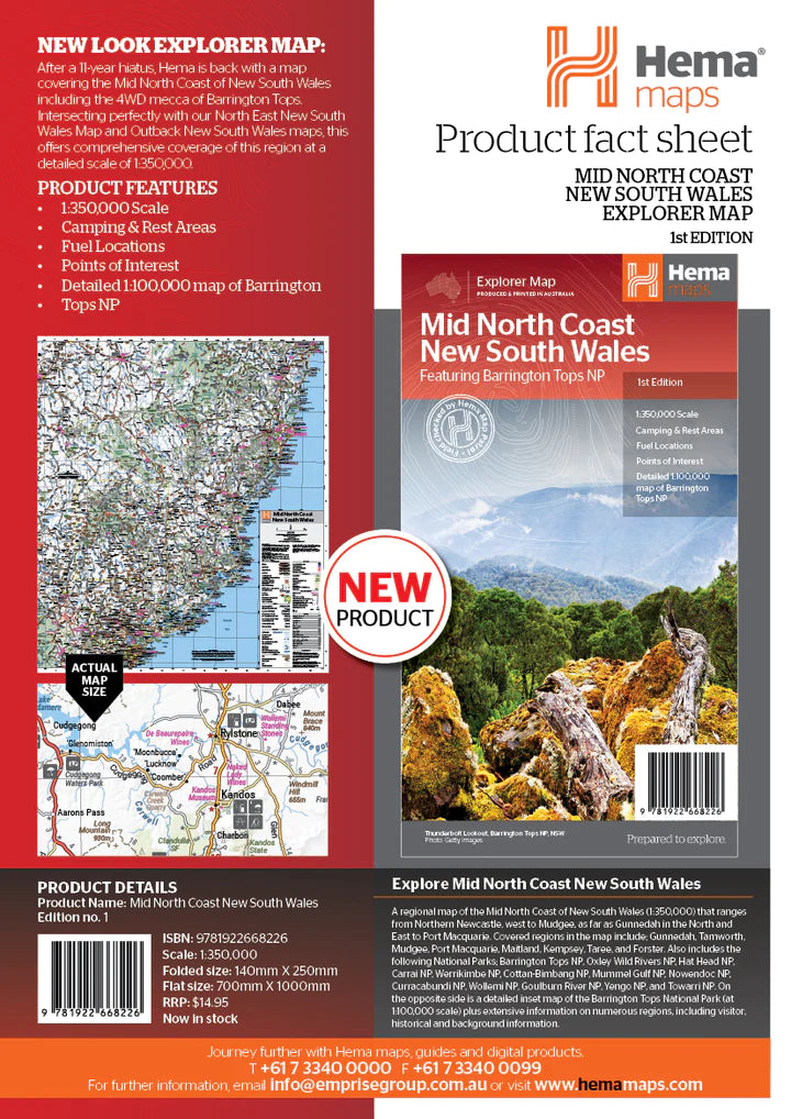Hema Mid North Coast NSW Explorer Map