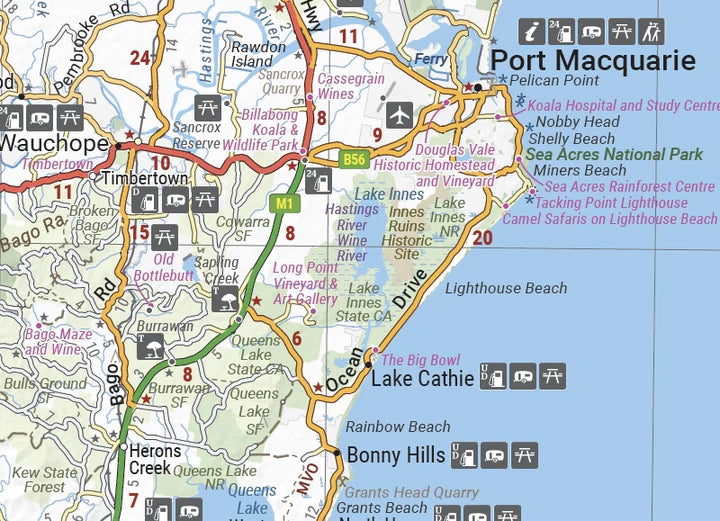 Hema Mid North Coast NSW Explorer Map