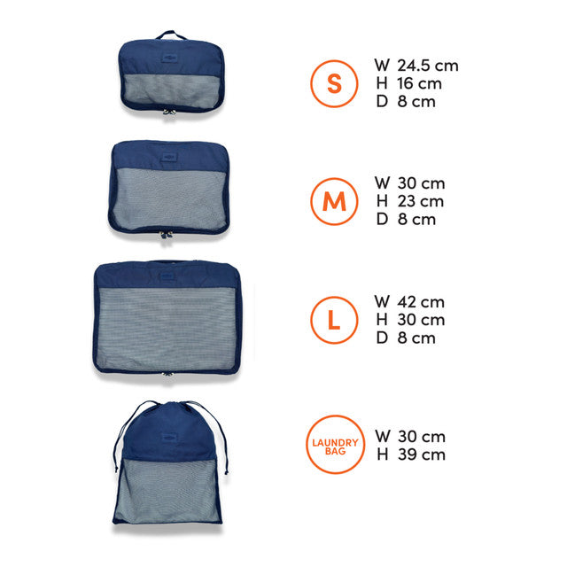 Globite 4 Piece Packing Cube Set