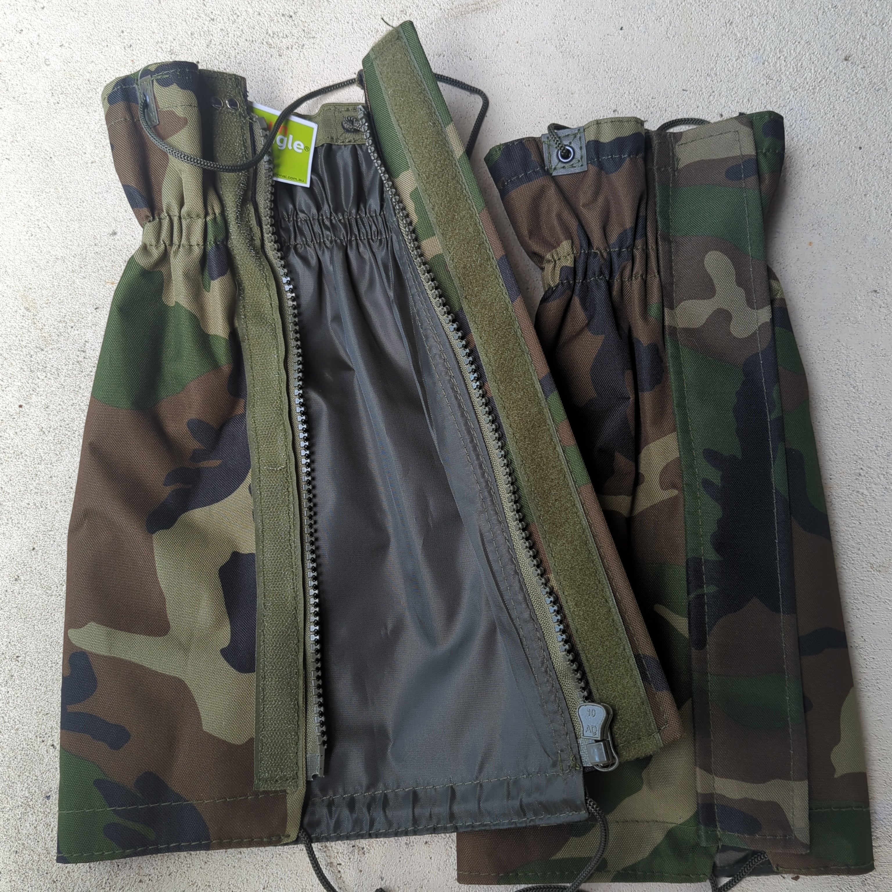 Rum Jungle 600 Denier Nylon Waterproof Gaitors - Woodland