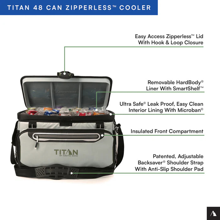 Titan by Arctic Zone™ 48 Can Zipperless HardBody® Cooler