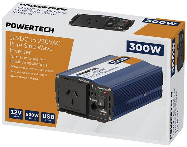 Powertech 300W Pure Sine Wave Inverter