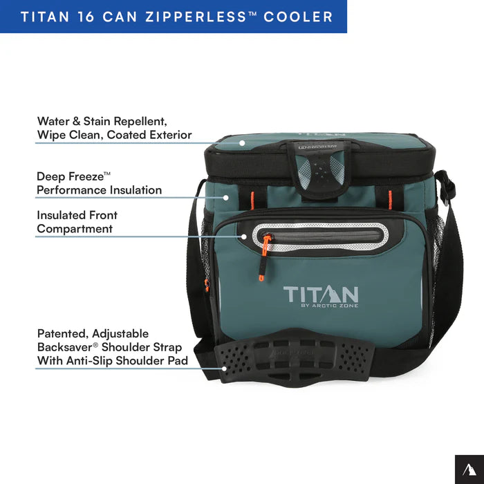 Titan by Arctic Zone™ 16 Can Zipperless HardBody® Cooler