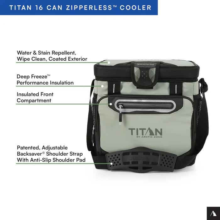 Titan by Arctic Zone™ 16 Can Zipperless HardBody® Cooler
