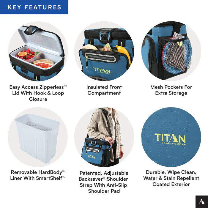 Titan by Arctic Zone™ 16 Can Zipperless HardBody® Cooler