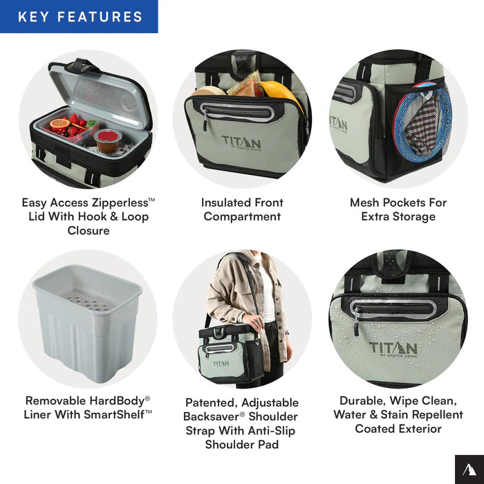 Titan by Arctic Zone™ 16 Can Zipperless HardBody® Cooler