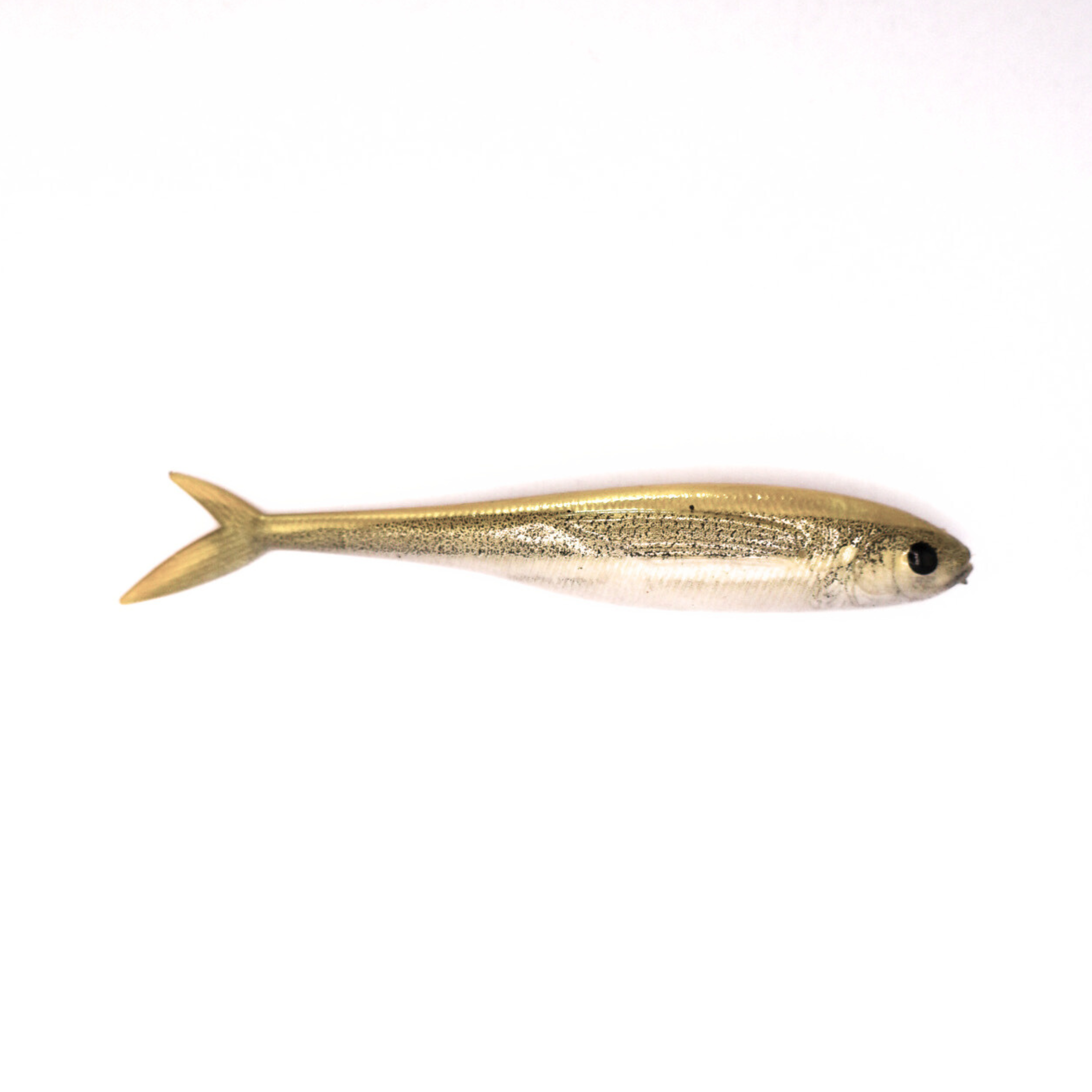 S Tackle Fishtail Minnow White Bait 3D 4" Soft Plastic Lure - 3 Pack