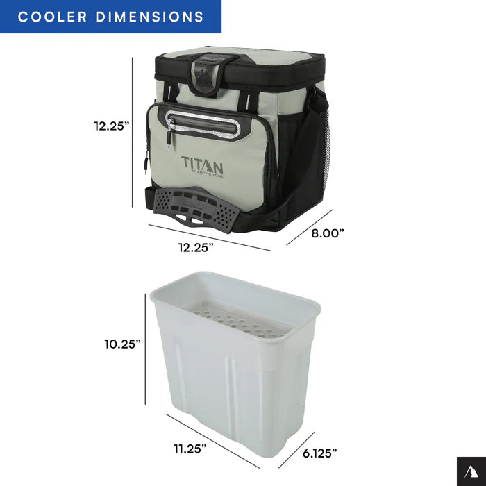 Titan by Arctic Zone™ 16 Can Zipperless HardBody® Cooler