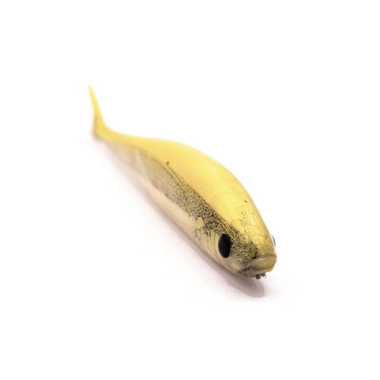 S Tackle Fishtail Minnow White Bait 3D 4" Soft Plastic Lure - 3 Pack
