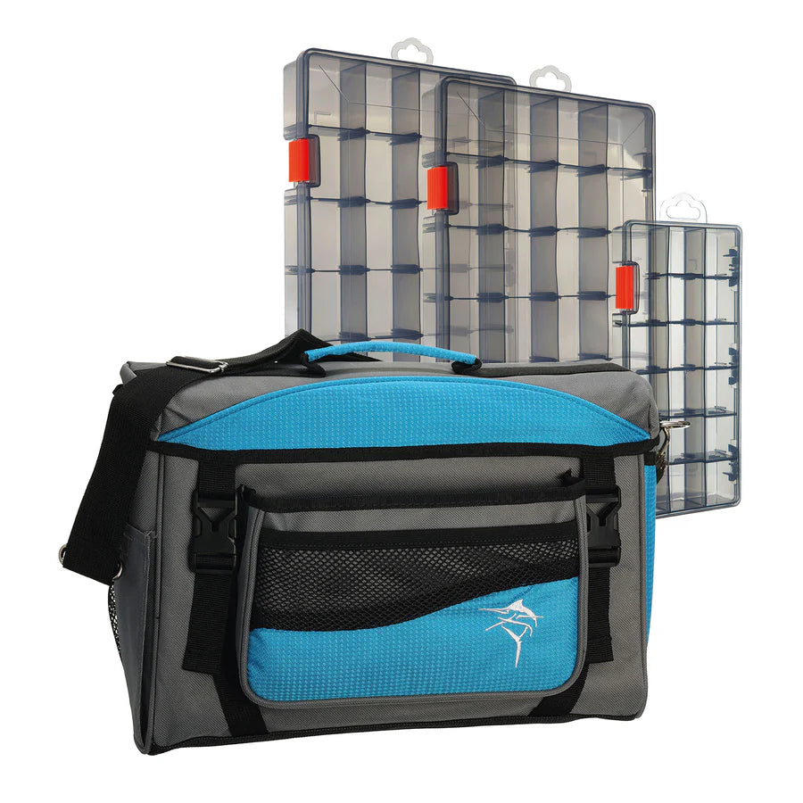 Jarvis Walker Soft Sided Tackle Bag with 3 x Tackle Trays