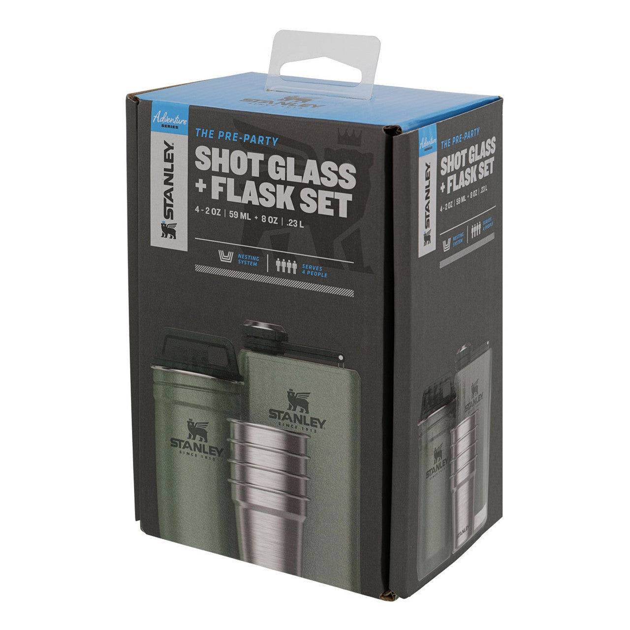 Stanley Stainless Steel Shot Glass Set and Flask