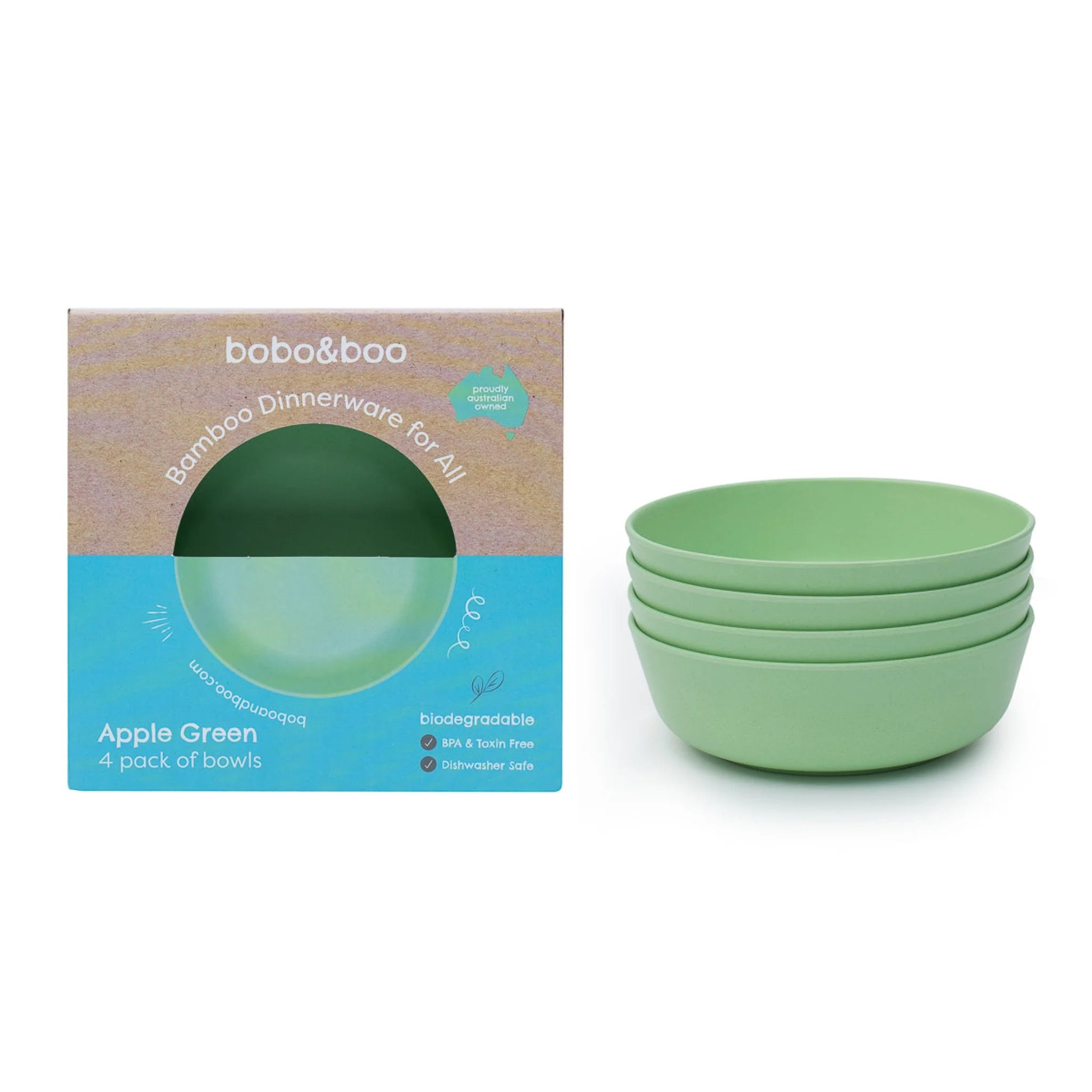 bobo&boo Bamboo Bowls - 4 Pack