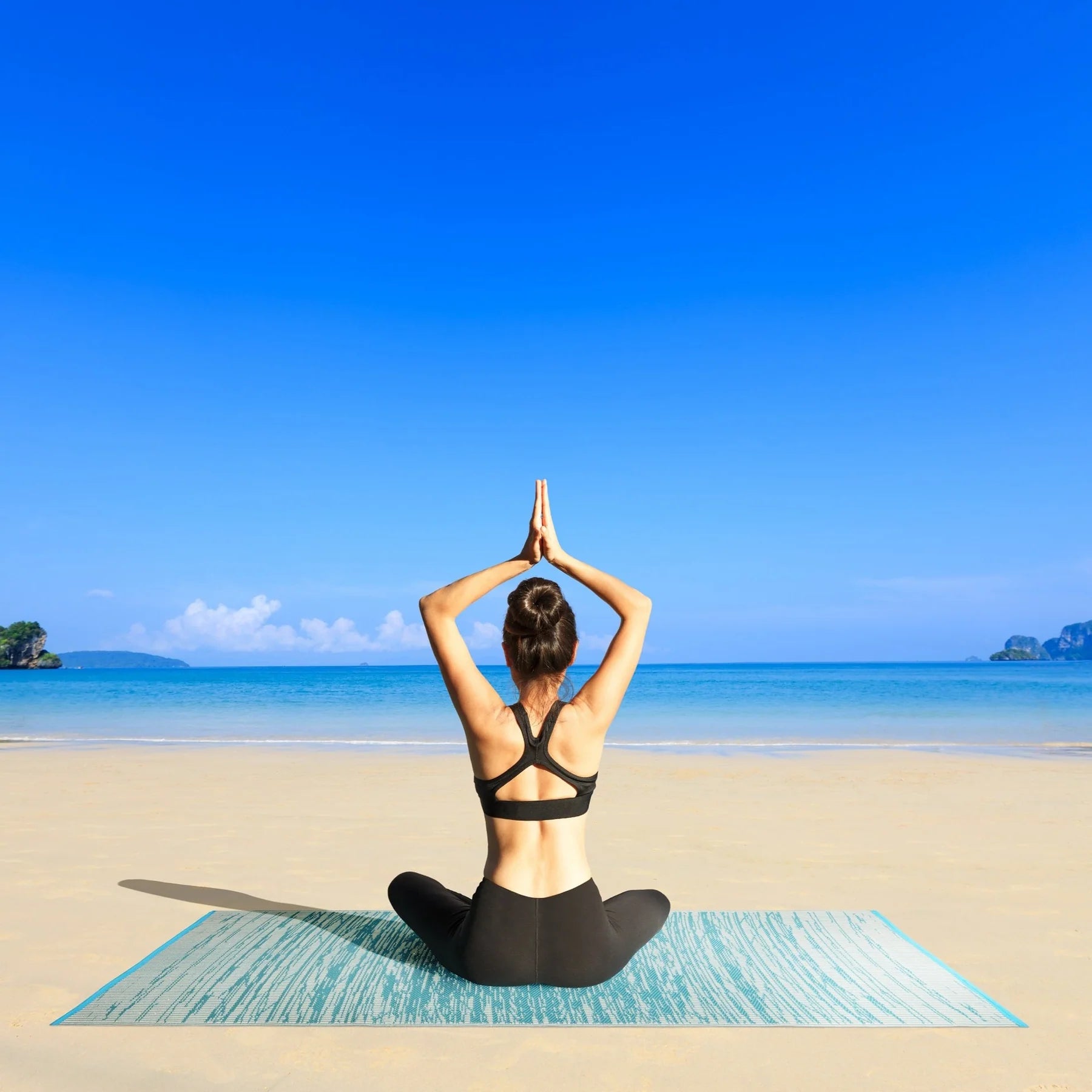 Fab Habitat Indoor/Outdoor Rug - Brooklyn Teal