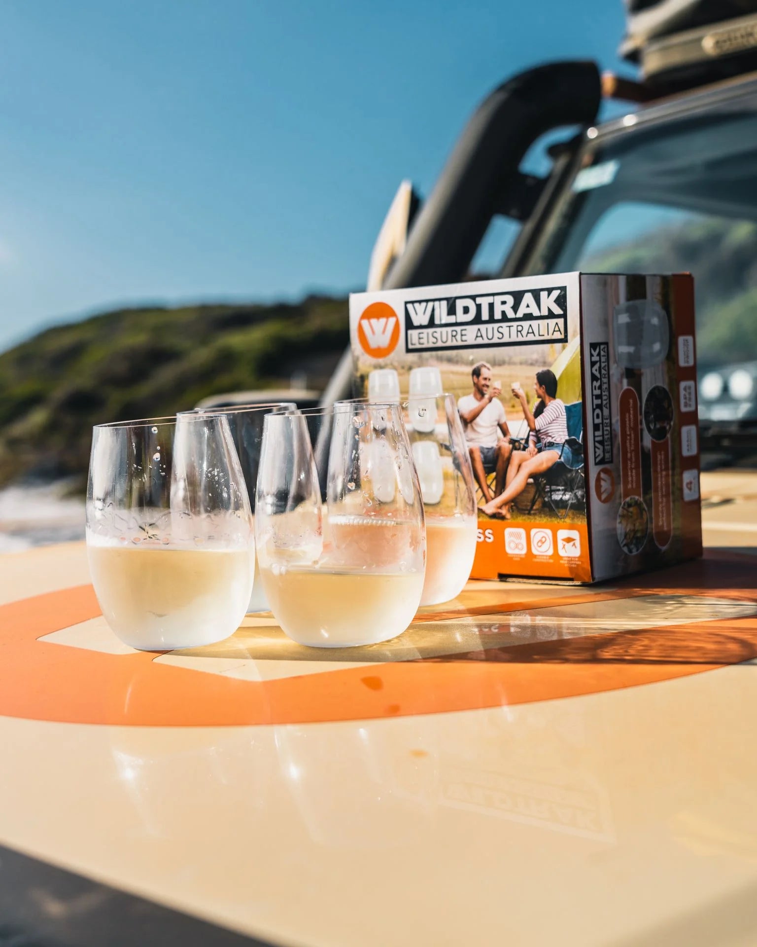 Wildtrak Stemless Wine Glass Set - 4 Piece