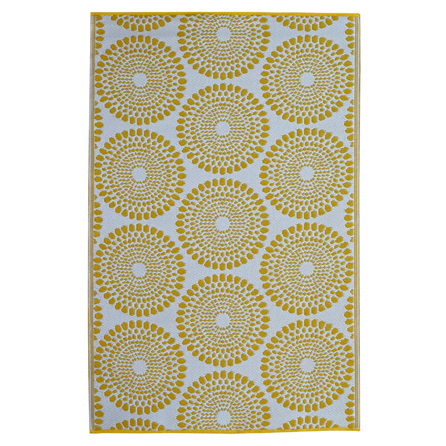 Fab Habitat Indoor/Outdoor Rug - Daisy Yellow