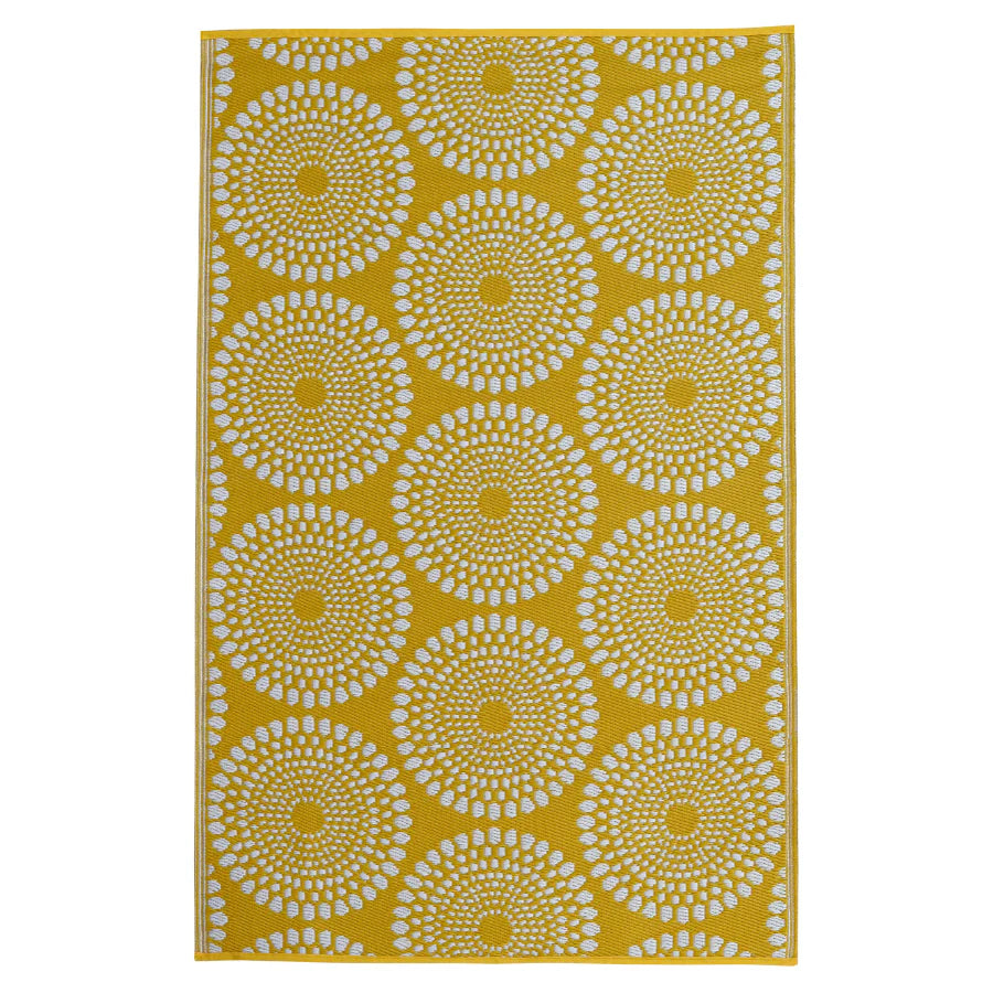 Fab Habitat Indoor/Outdoor Rug - Daisy Yellow