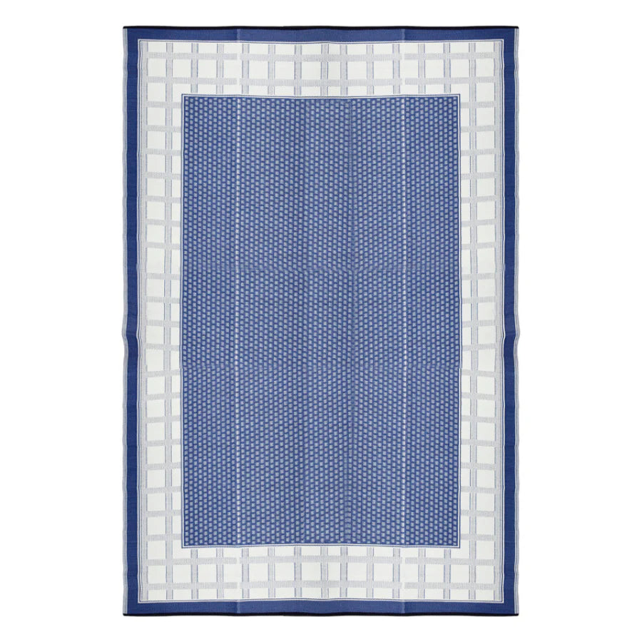 Fab Habitat Indoor/Outdoor Rug - Europa Midnight Blue