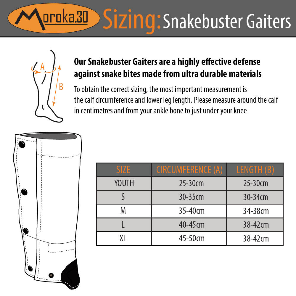 Moroka.30 Snakebuster Gaitors