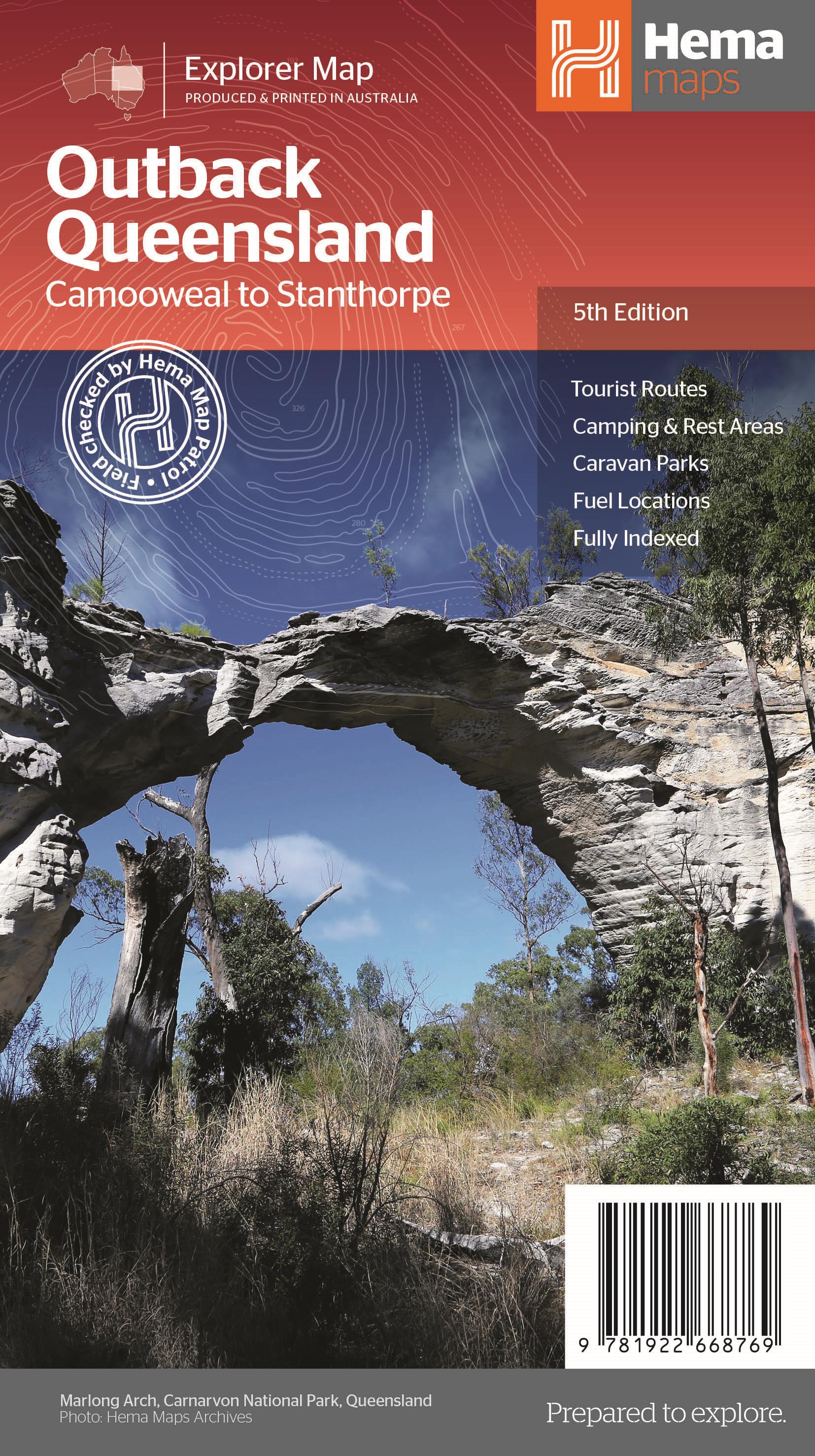 Hema Outback QLD Explorer Map