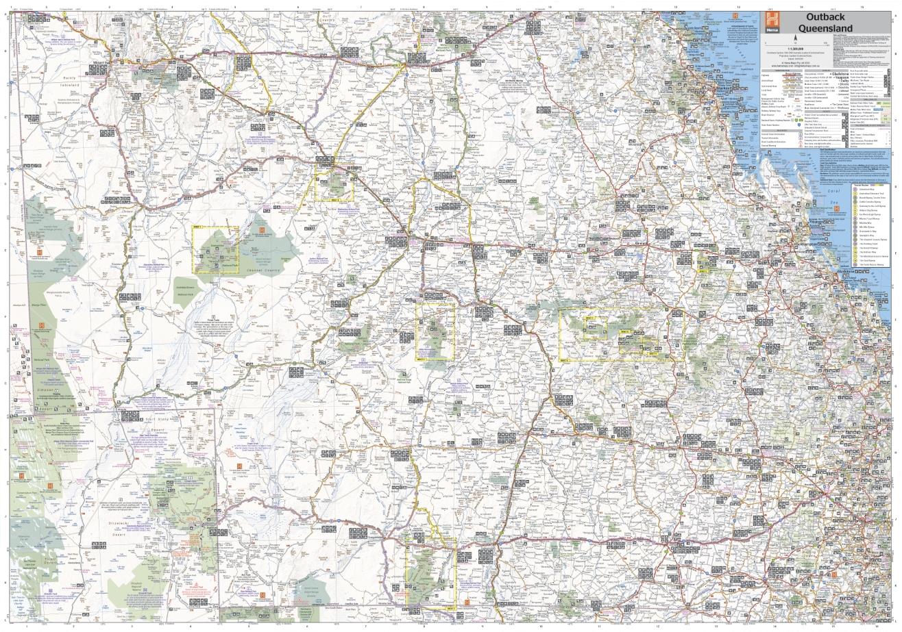 Hema Outback QLD Explorer Map