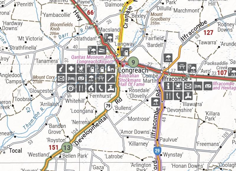 Hema Outback QLD Explorer Map