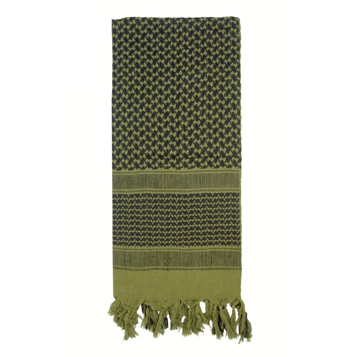 HUSS Cotton Shemagh- Olive & Black