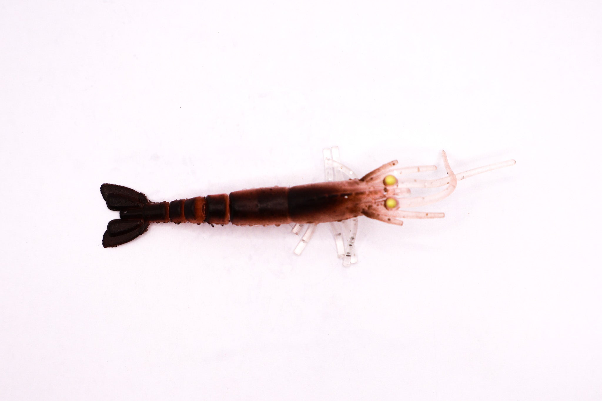 S Tackle Tail Dancer Natural Prawn UV Flasher Lure 3D 3" - 3 Pack