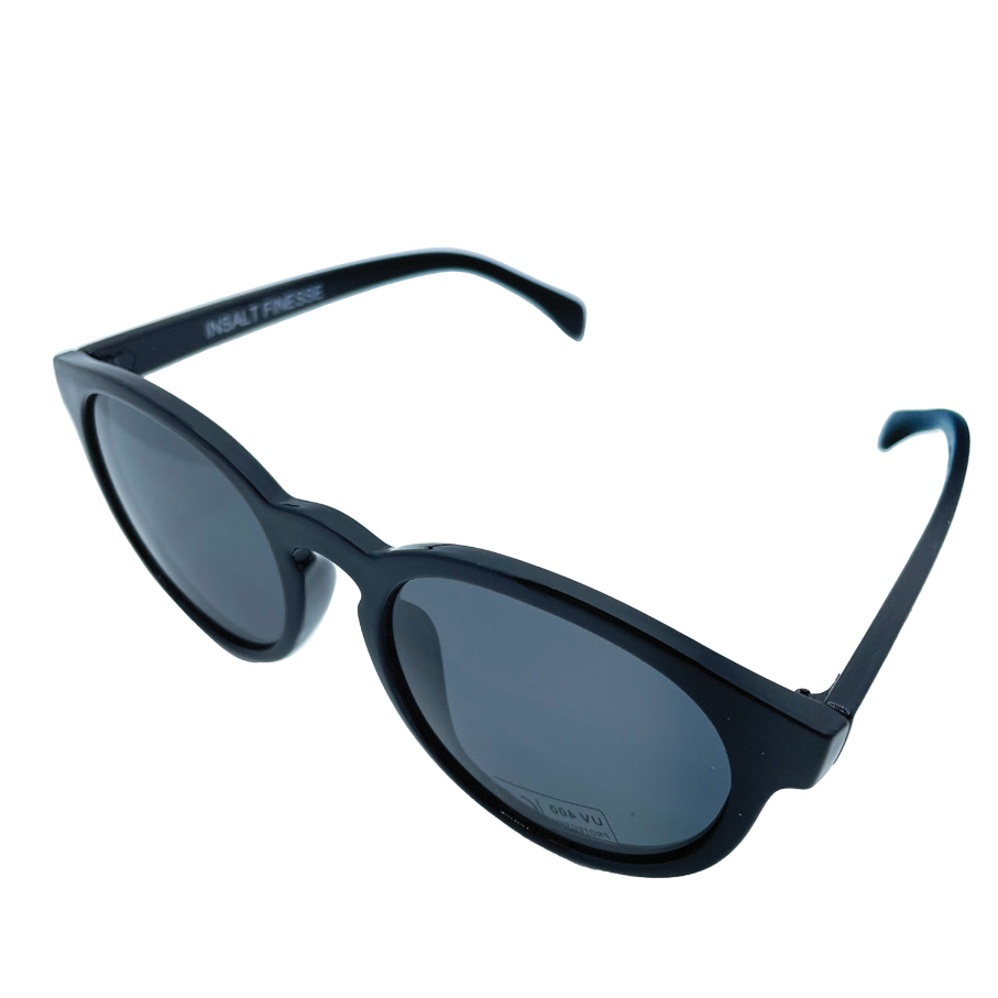 Insalt Polarised Eyewear - Finesse Round Black With Black Tint