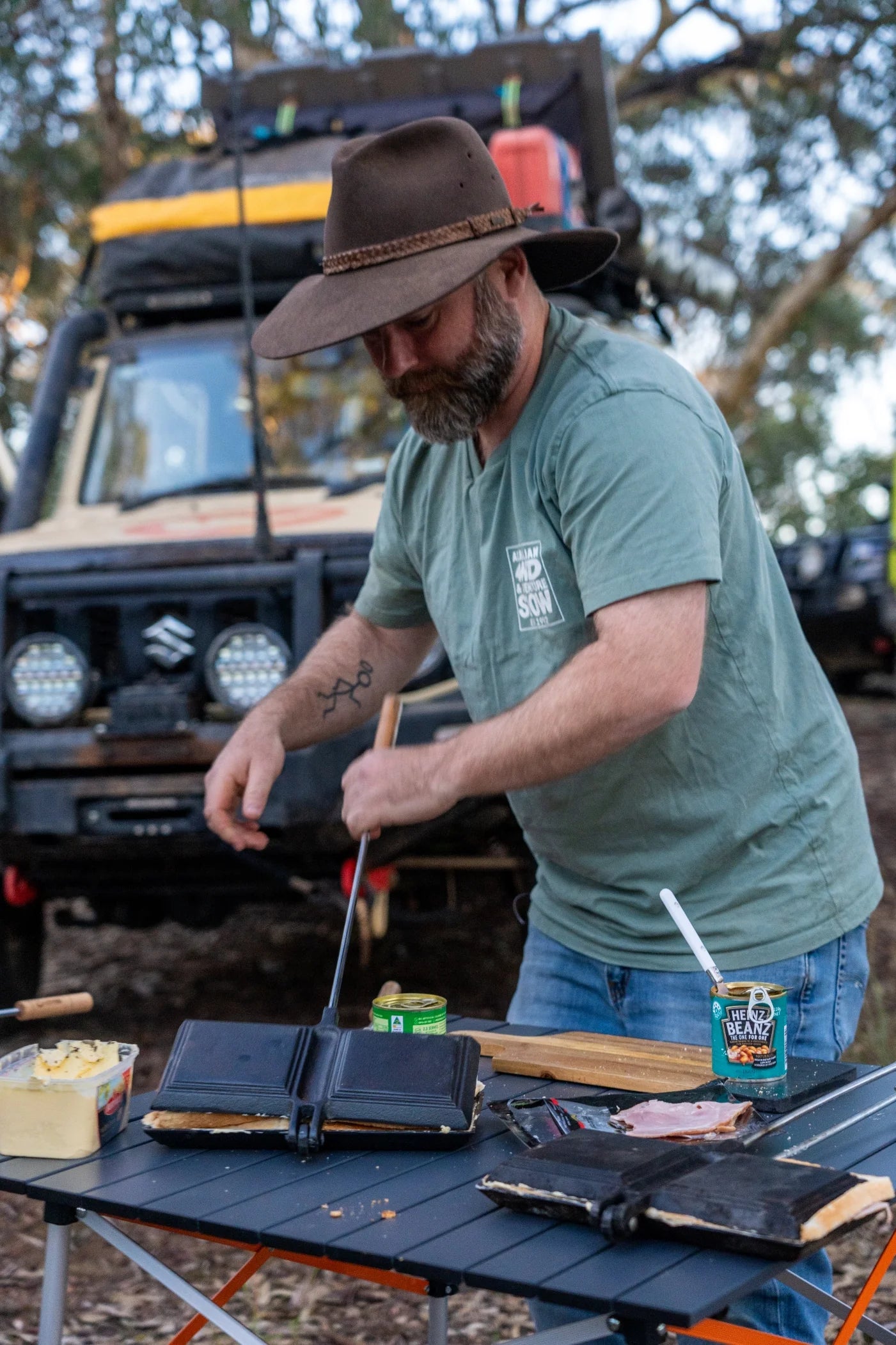 Wildtrak Cast Iron Jaffle Iron - Double