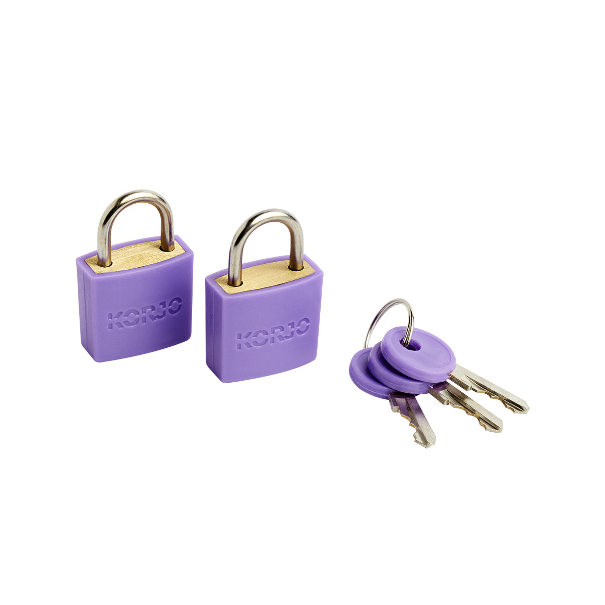 Korjo Colourful Luggage Locks - 2 Pack