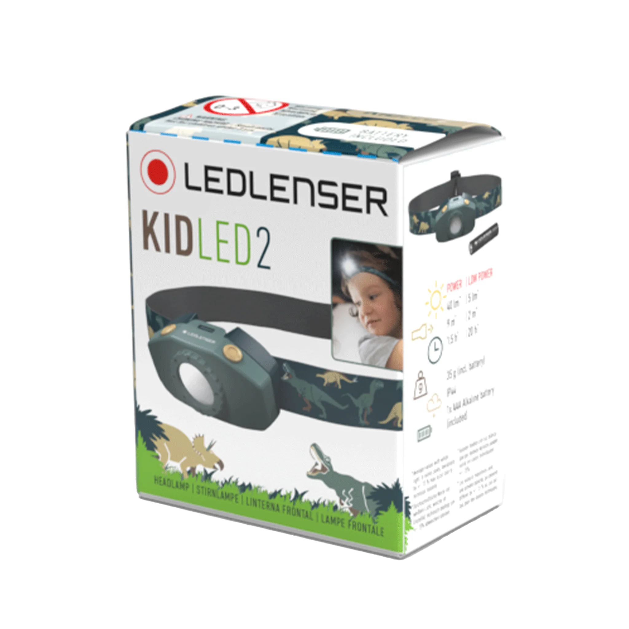 Led Lenser Kids LED 2 Headtorch - Dinosaur
