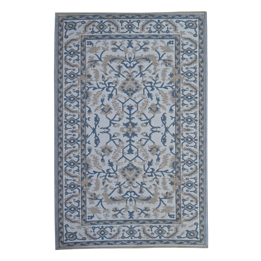 Fab Habitat Indoor/Outdoor Rug - Nain blue