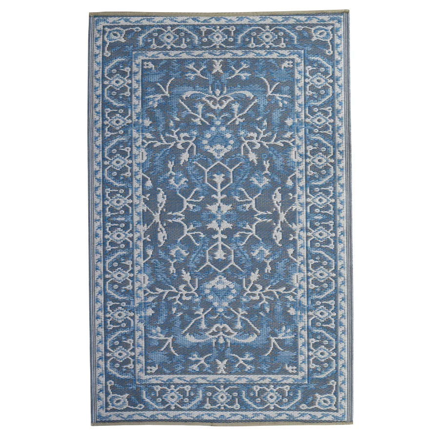 Fab Habitat Indoor/Outdoor Rug - Nain blue