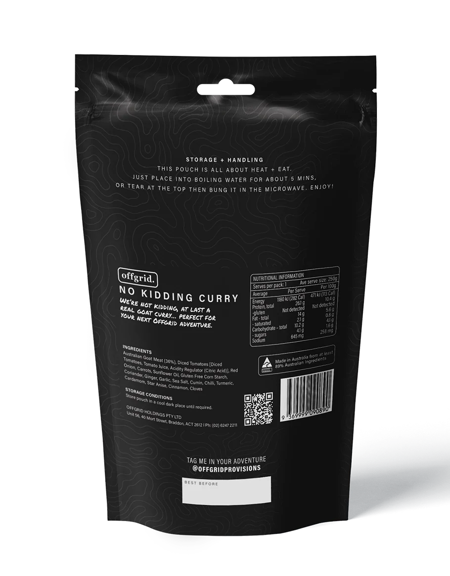 offgrid. No Kidding Curry - 250g