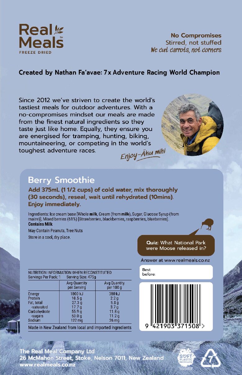 Real Meals - Berry Smoothie