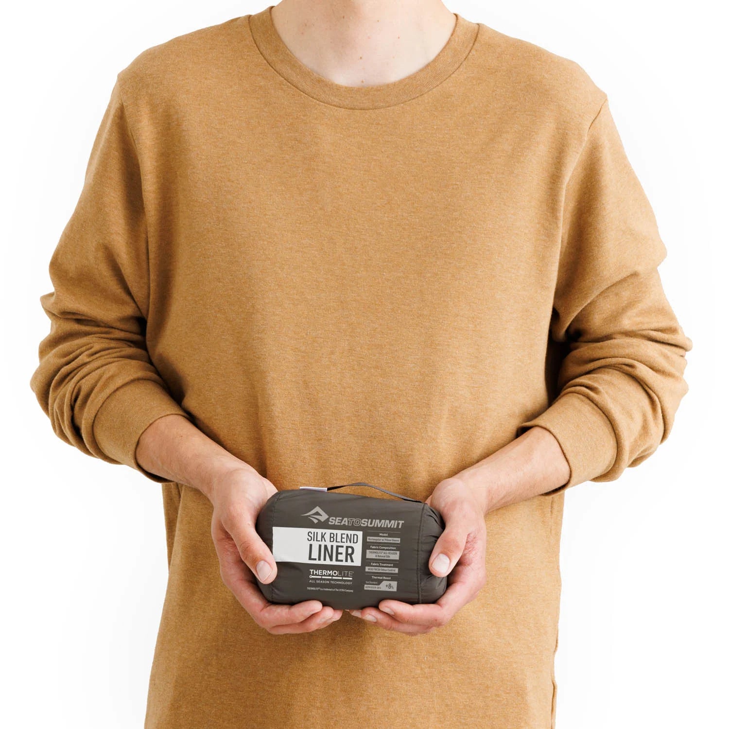 Sea to Summit Silk Blend Liner - Rectangular with Pillow Sleeve