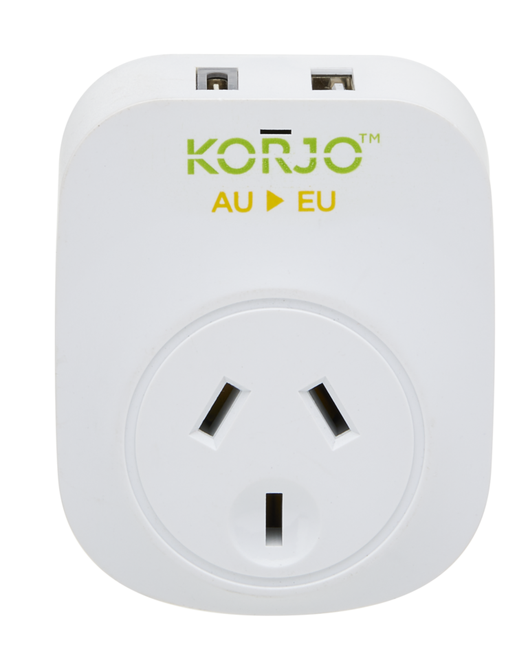 Korjo Adaptor AU/EU with USB A & C