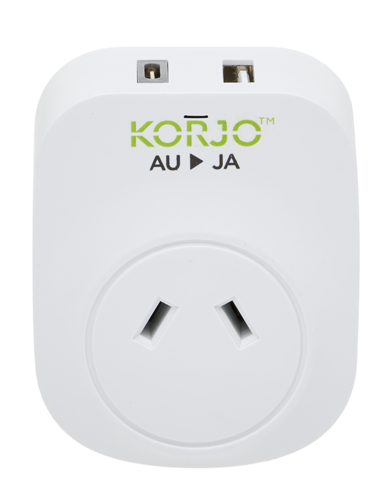 Korjo Adaptor AU/Japan with USB A & C
