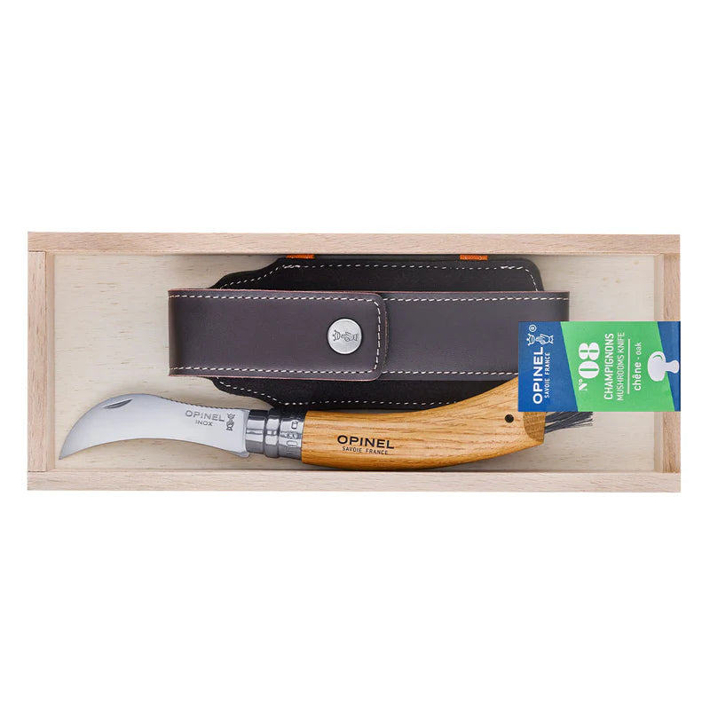 Opinel Mushroom Knife #8 with Sheath & Gift Box