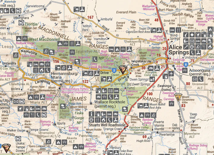Hema Maps Central Australia