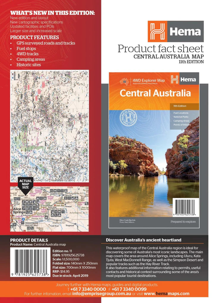 Hema Maps Central Australia