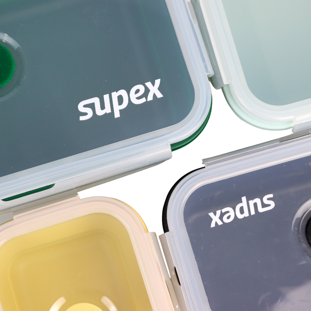 Supex Rectangular Collapsible Containers - Set of 4