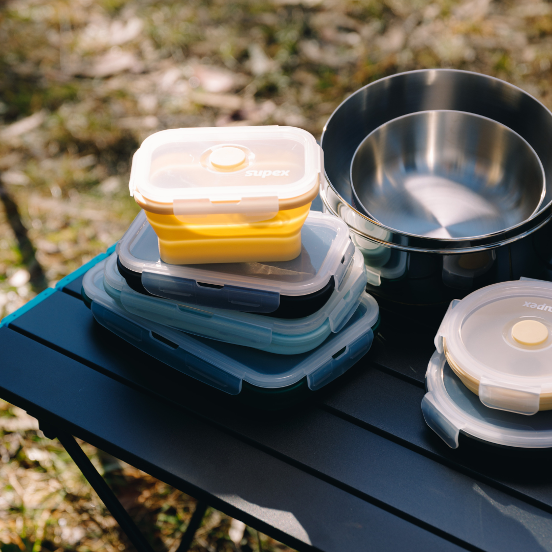Supex Rectangular Collapsible Containers - Set of 4