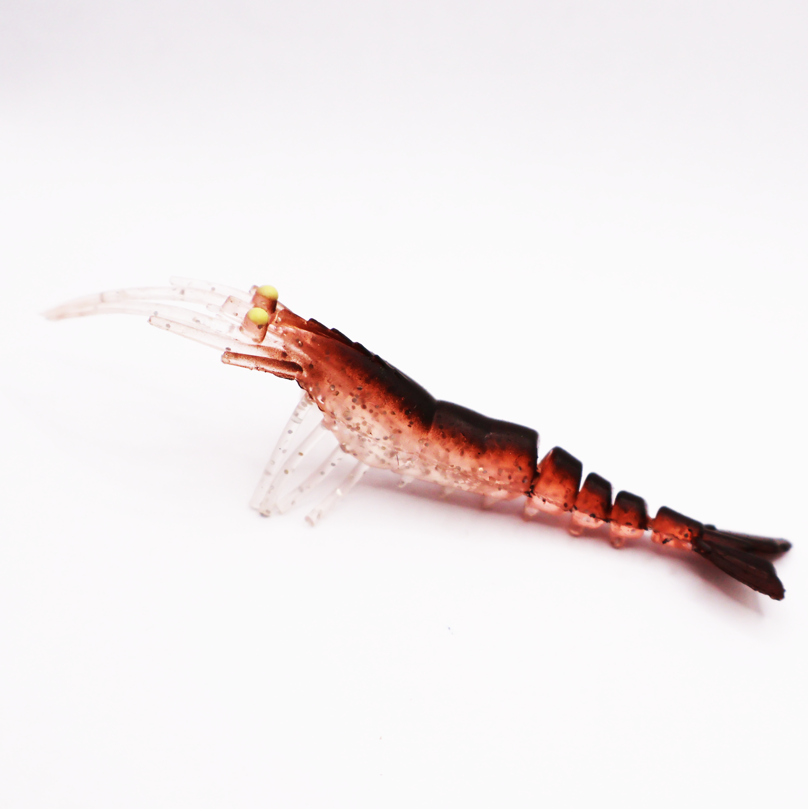 S Tackle Tail Dancer Natural Prawn UV Flasher Lure 3D 4.5" - 2 Pack
