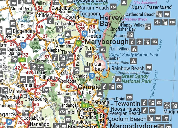 Hema Queensland Handy Map