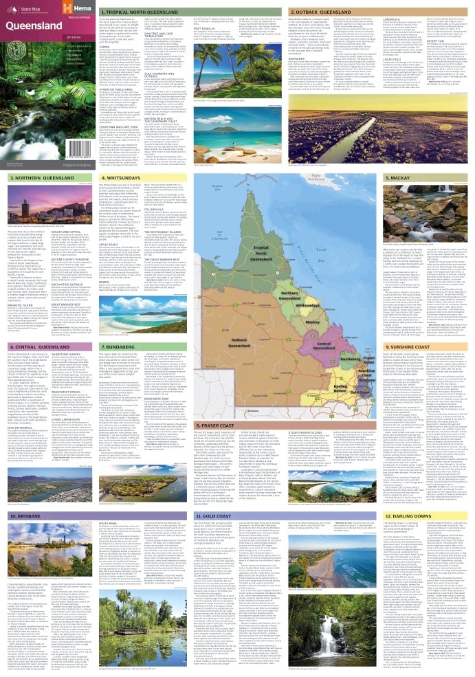 Hema Queensland State Map